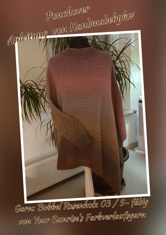 Poncho häkeln - Ponchover - Häkelanleitung PDF