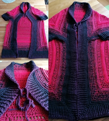 Ich habe nicht zur Hälfte umgeschlagen sondern das obere Drittel. Ich trage ihn sehr gerne