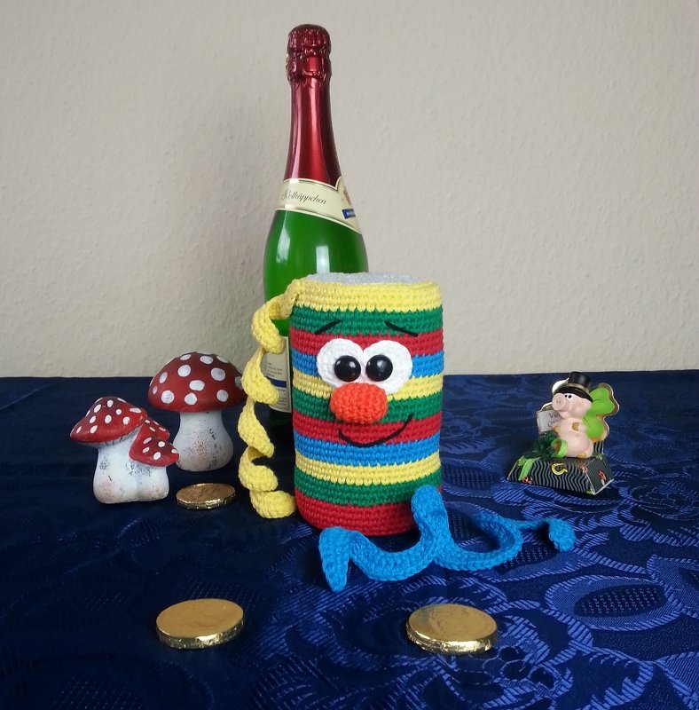 Luftschlangenrolle Armin, Amigurumi, Häkelanleitung