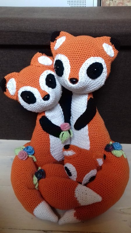 Fox family Pattern Amigurumi
