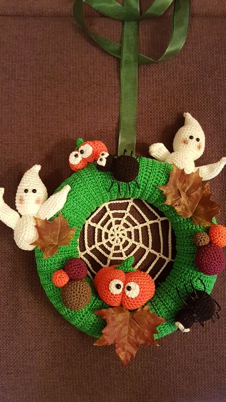 Häkelanleitung Türkranz Halloween - PDF Datei