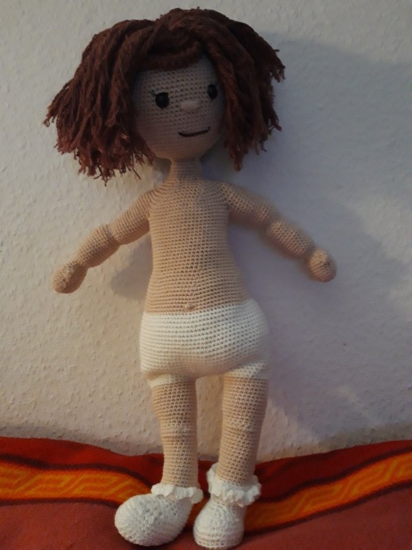 Häkelanleitung Amigurumi / Puppe Mia im Weihnachts-Elfen Outfit / Weihnachten