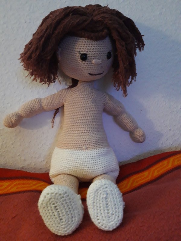 Häkelanleitung Amigurumi / Puppe Mia im Weihnachts-Elfen Outfit / Weihnachten