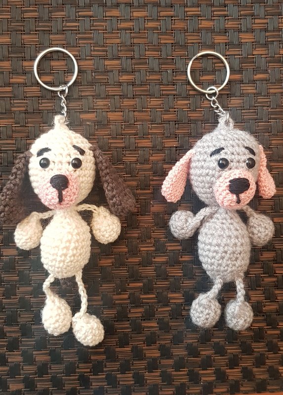 Häkelanleitung - Taschenbaumler Hund Hugo