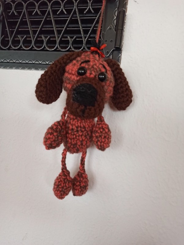 Häkelanleitung - Taschenbaumler Hund Hugo