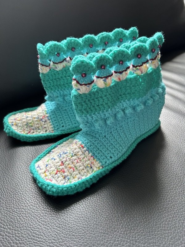 Cute as a button Cupcake Boots Anleitung