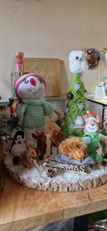 Schneemann  Häkelanleitung Amigurumi