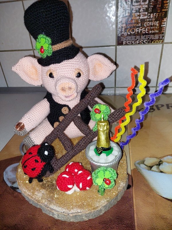 Lucky pig - Silvester Pattern Amigurumi