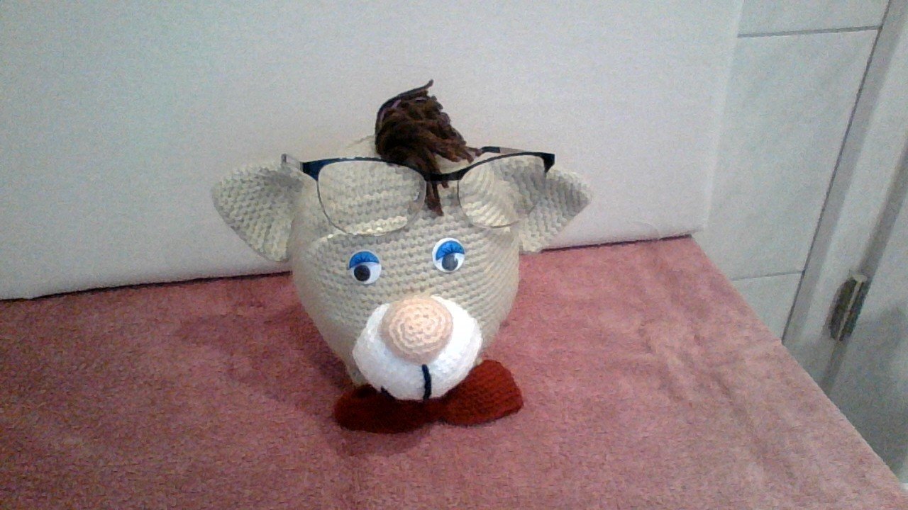 Brillenhalter und Handyhalter Katze - Häkelanleitung