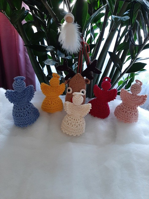 Süßer Engel / Weihnachtsengel - Tischdeko, Baumschmuck - Häkelanleitung