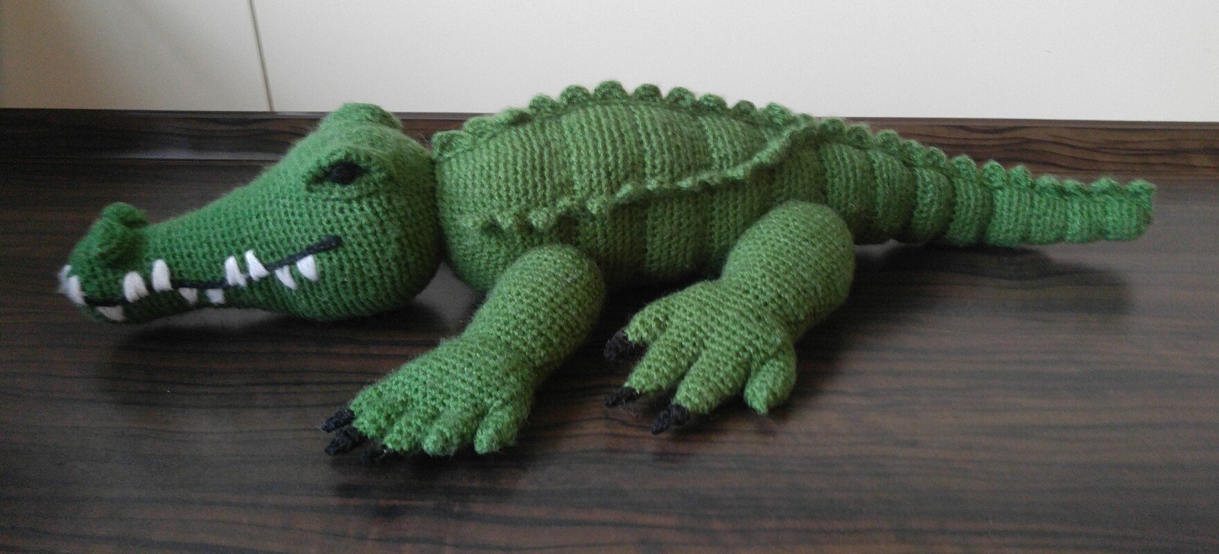 Krokodil Krischa von Schnappi, gehäkelt von Dadade