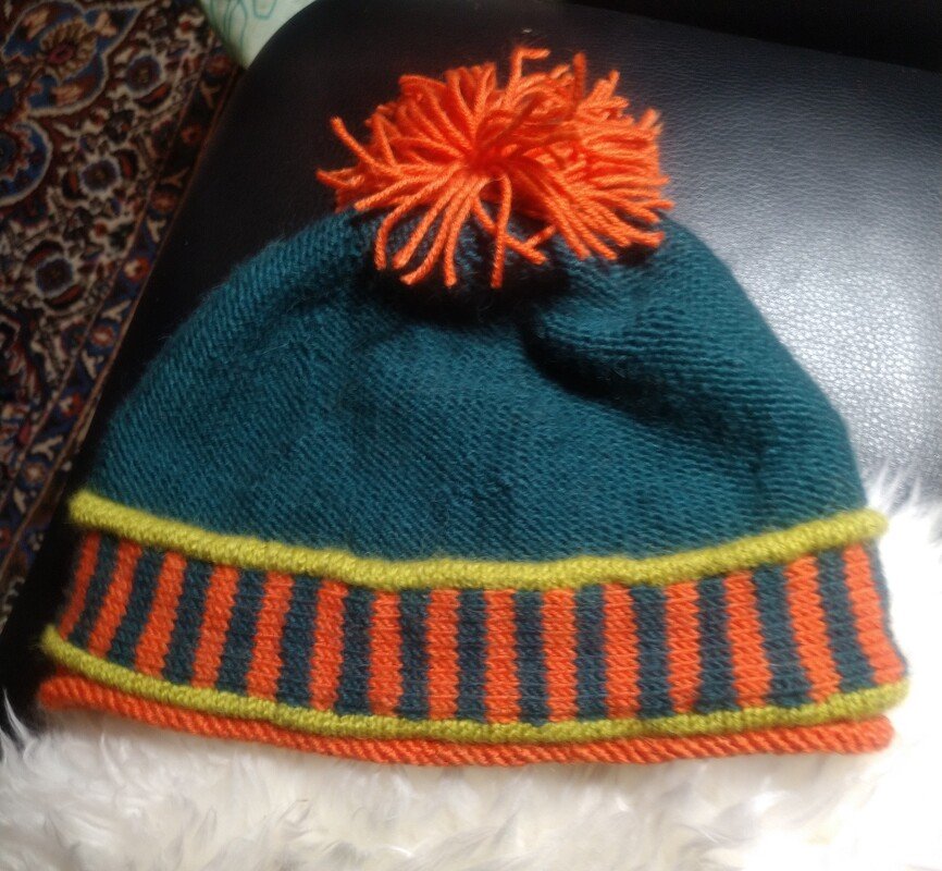 Hat DANTE, knitting pattern in 6 sizes (kids, women, men)