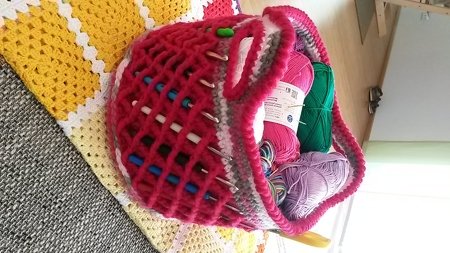 Häkelanleitung - Runder Korb mit Gittermuster - alle Größen möglich