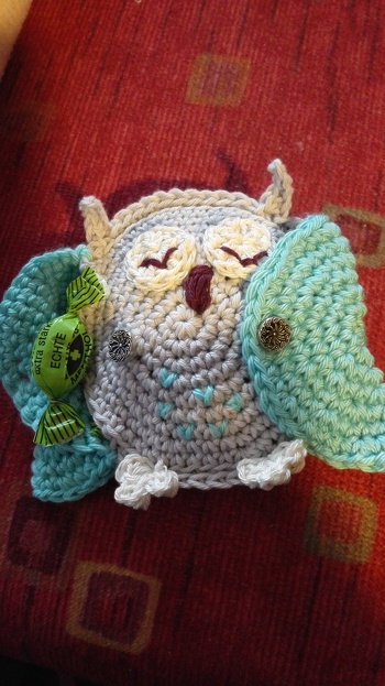 Das Eulenversteck ist so Klasse, ich hab z. Zt. Eukalyptus Bonbons drin!