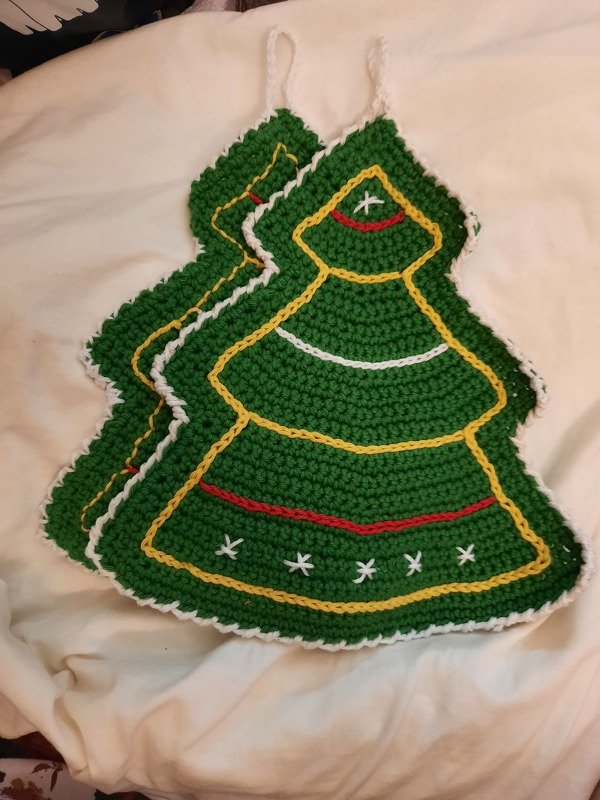 087DE Häkelanleitung Tannenbaum Topflappen - PDF Zabelina CP