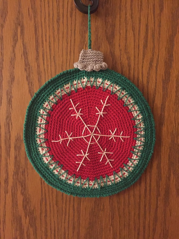 182DE Häkelanleitung Weihnachtskugeln Topflappen - PDF Zabelina CP