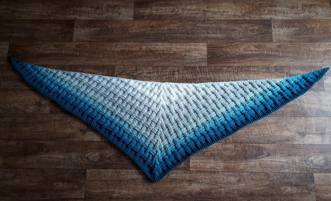 Häkelanleitung Tuch "Drunter und Drüber" - neu - jetzt mit zwei Tuchformen