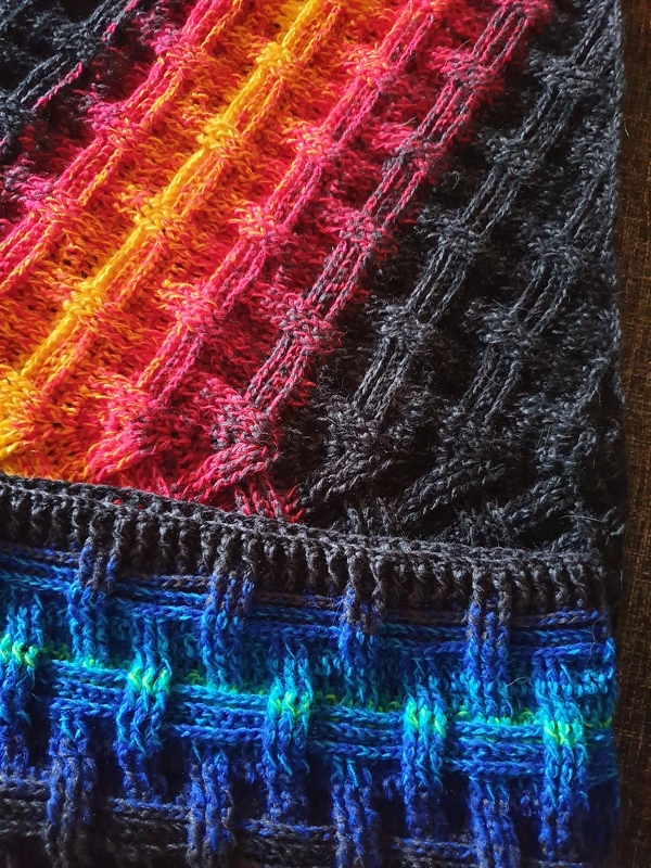 Häkelanleitung Tuch "Drunter und Drüber" - neu - jetzt mit zwei Tuchformen