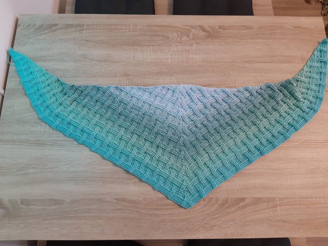 Häkelanleitung Tuch &quot;Drunter und Drüber&quot; - neu - jetzt mit zwei Tuchformen