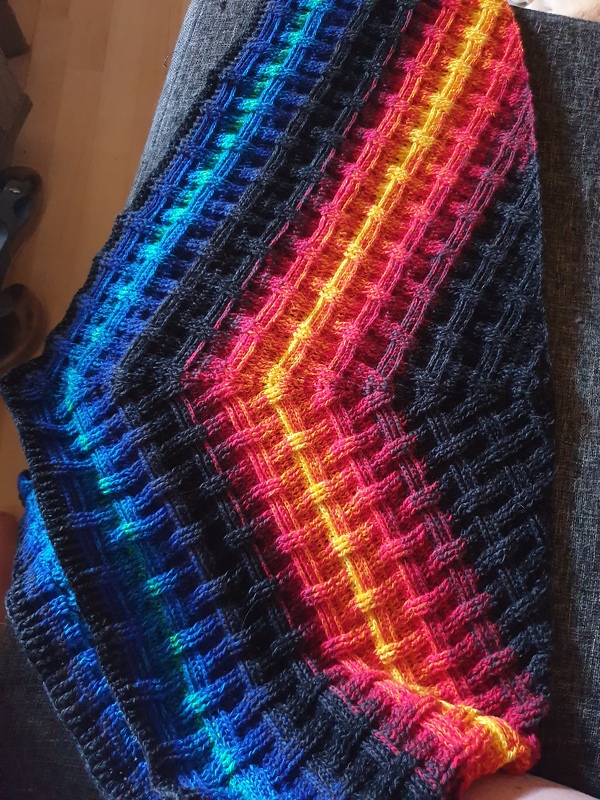 Häkelanleitung Tuch "Drunter und Drüber" - neu - jetzt mit zwei Tuchformen