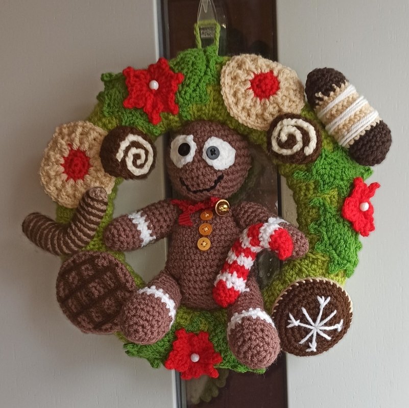 Häkelanleitung Türkranz Lebkuchenmännchen - PDF Datei