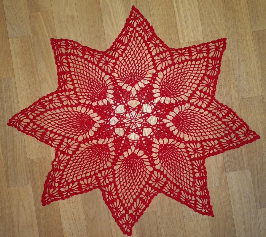 Häkelanleitung * Häkeldeckchen Doily Advent 2018 * Snowflake Pineapple Doily