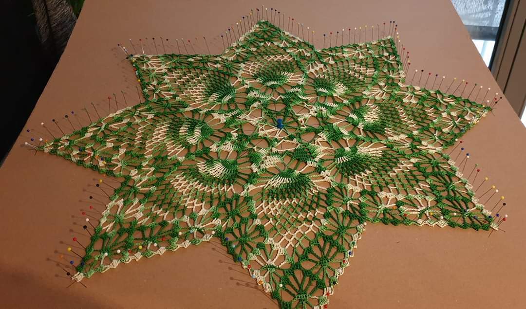 Häkelanleitung * Häkeldeckchen Doily Advent 2018 * Snowflake Pineapple Doily