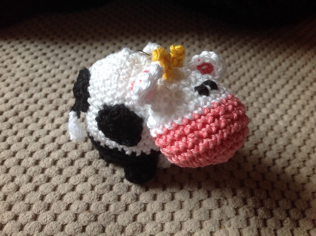 Eierwärmer Kuh - Häkelanleitung