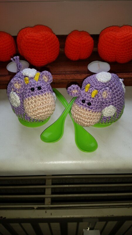 Eierwärmer Kuh - Häkelanleitung