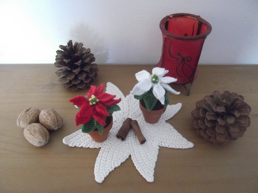 Crochet pattern poinsettia