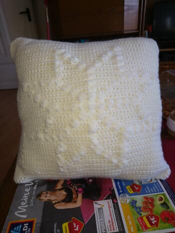 Mein Kissen ist  fertig,tolle Anleitung