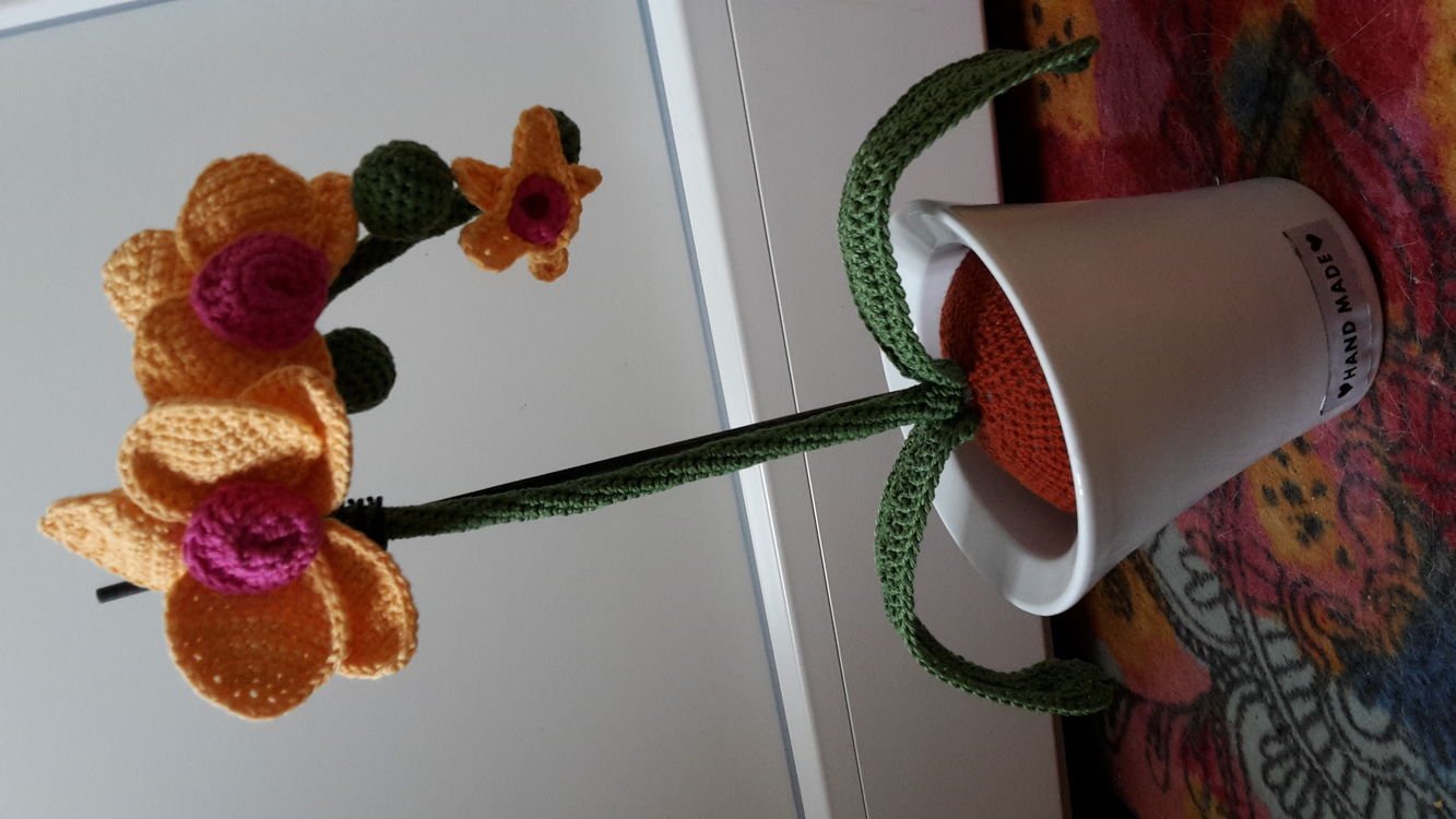 Häkelanleitung Orchidee