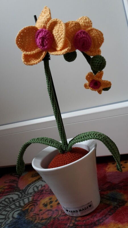 Häkelanleitung Orchidee