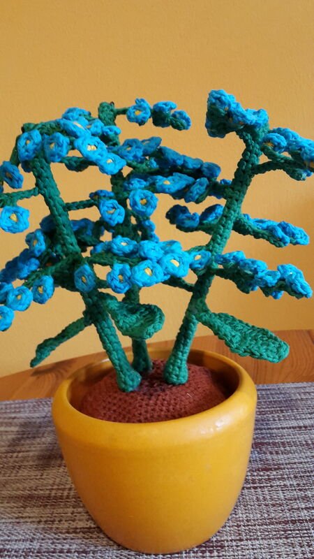 Crochet pattern Forget-Me-Not