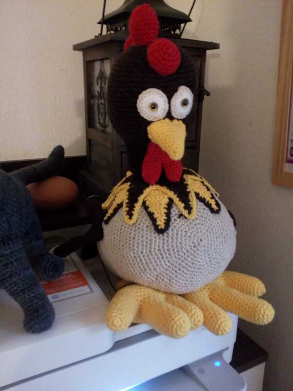 Häkelanleitung: Henne Berta