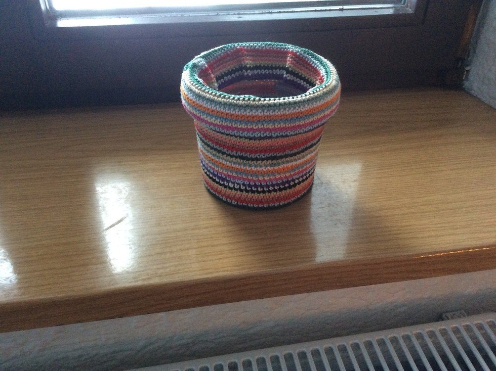 2 Bunte Eimerchen - Häkelanleitung für Anfänger