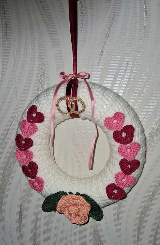 Häkelanleitung Türkranz "Herz"