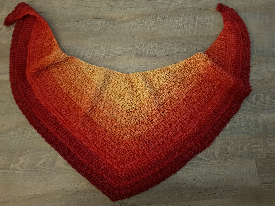 Häkelanleitung Tuch "Salmone"