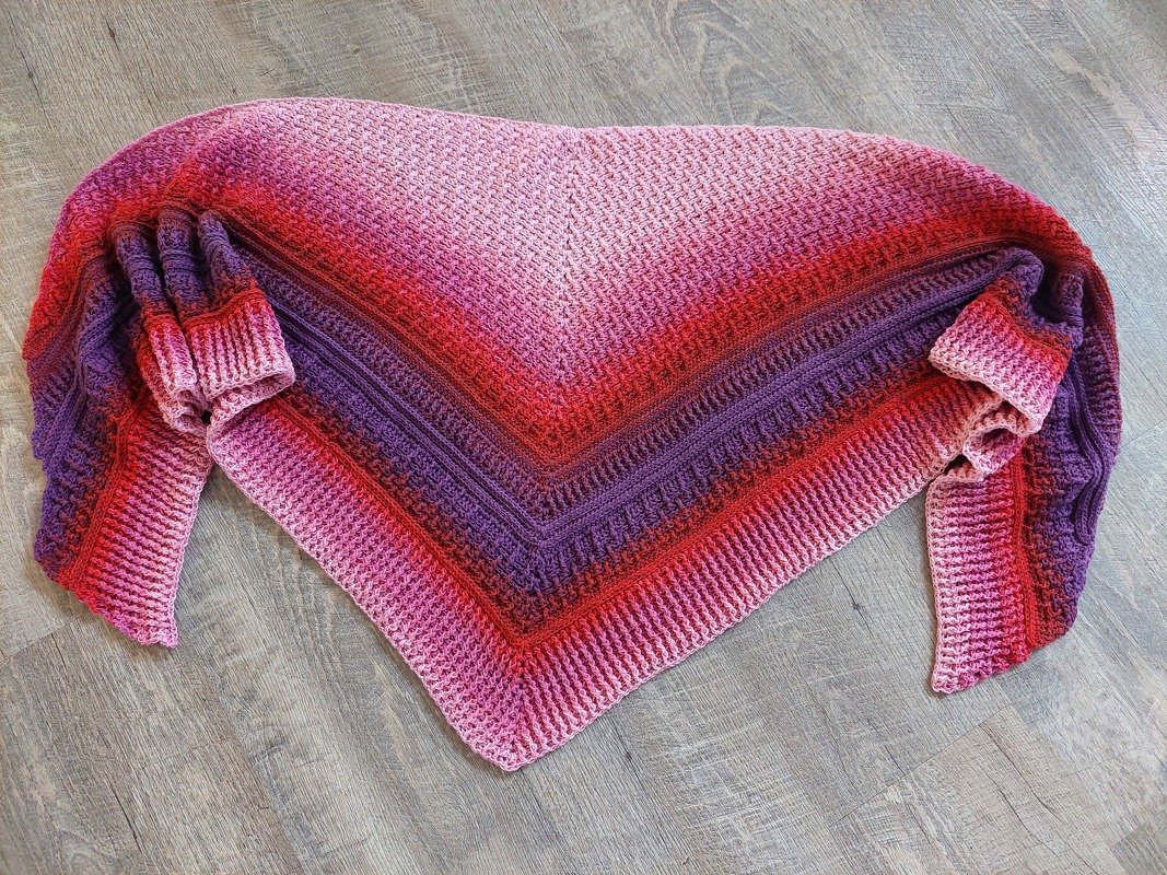 Häkelanleitung Tuch "Salmone"