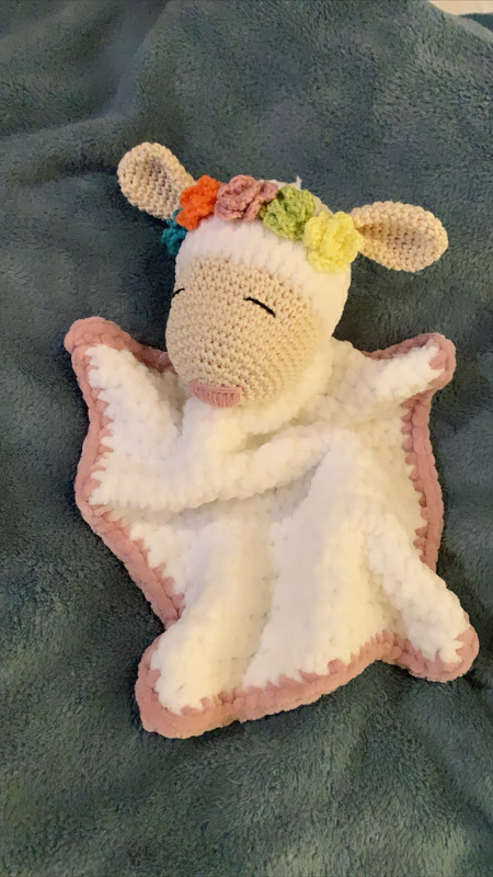 Häkelanleitung Schmuse-Schäfchen, Schmusetuch häkeln