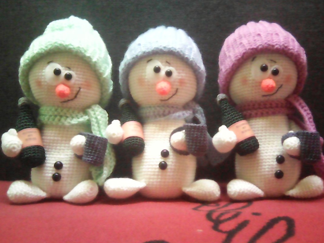 Schneemann – beschwipster Egon - Häkelanleitung