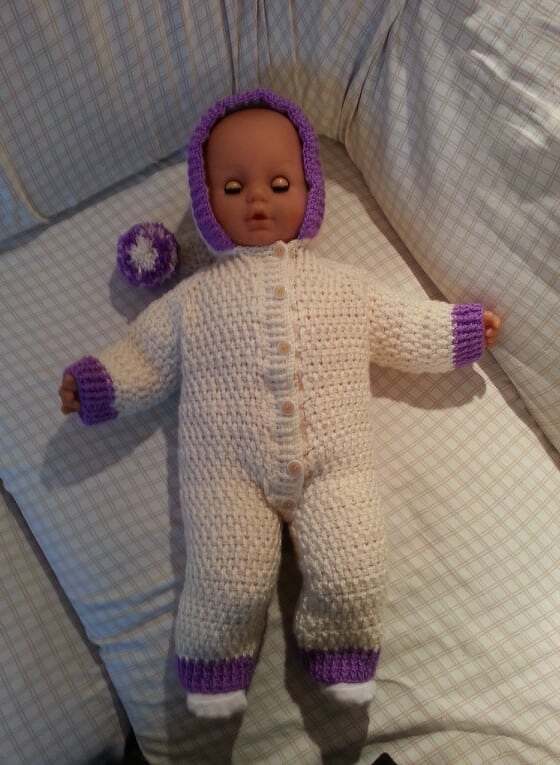 Häkelanleitung - Baby oder Puppen Overall &quot;Zipfelzwerg&quot; gehäkelt