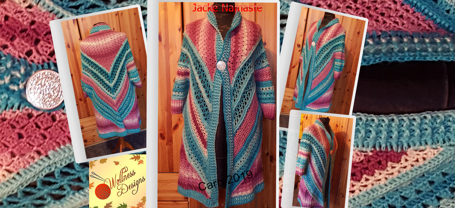 Häkelanleitung Jacke, Cardigan, Long Jacke, Mantel Namaste