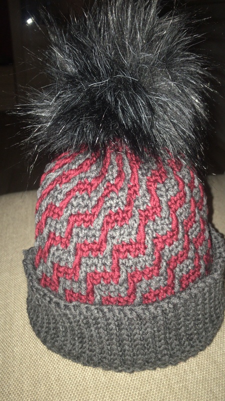 Warme Skimütze mit 3D-Muster (alle Gr.)