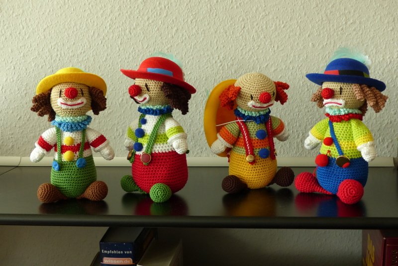 2er Set Clown Petie und sein großer Freund Pepe