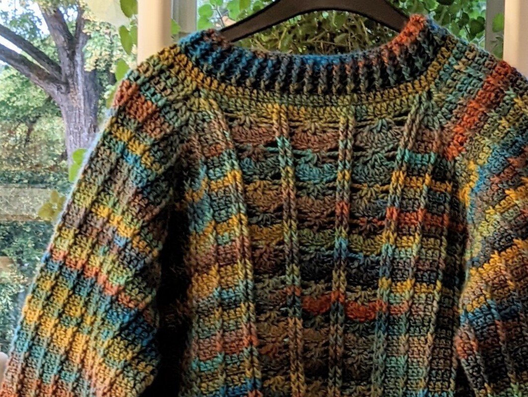 Häkelanleitung Pullover "Eiskristall" - alle Größen