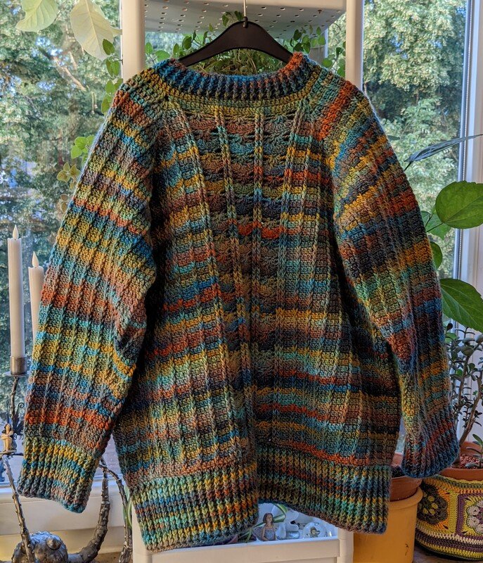 Häkelanleitung Pullover "Eiskristall" - alle Größen