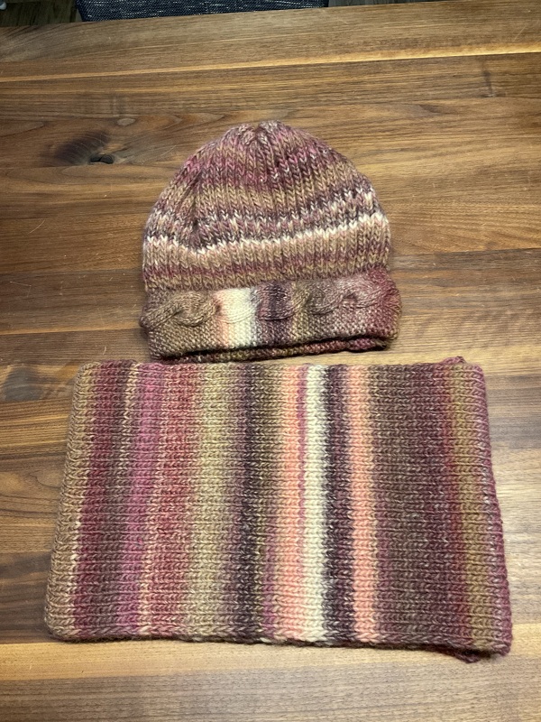 Winterset: Mütze + Loop / Schal "Andrea" - Strickanleitung