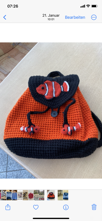 Ich hab hier einen Rucksack für meine Enkelin gemacht.
Die Anleitung von Elke Eder war sehr übersichtlich und gut erklärt!
Dankeschön!