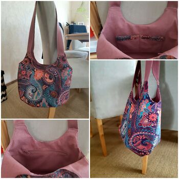 Tolles Schnittmuster, prima für Anfänger umzusetzen, bin ganz stolz auf meine erste Tasche. Habe mir noch zusätzlich ein paar Innentaschen reingenäht. Nur schade, daß ich auf meine Frage vorab keine Antwort bekam...